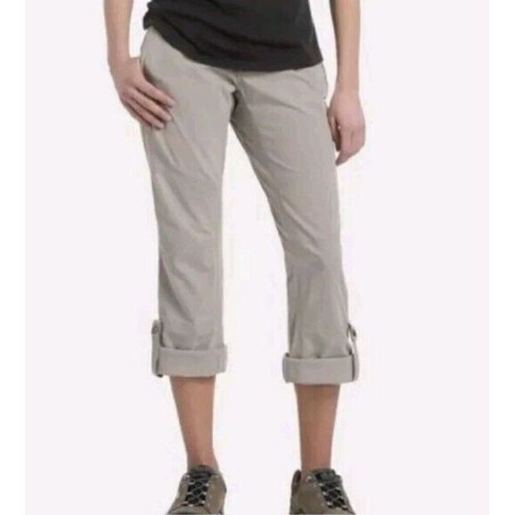 Kuhl Spire Convertible Roll Up Pants Womens 10 R Tan Beige Hiking (31x31.5) - Picture 2 of 16